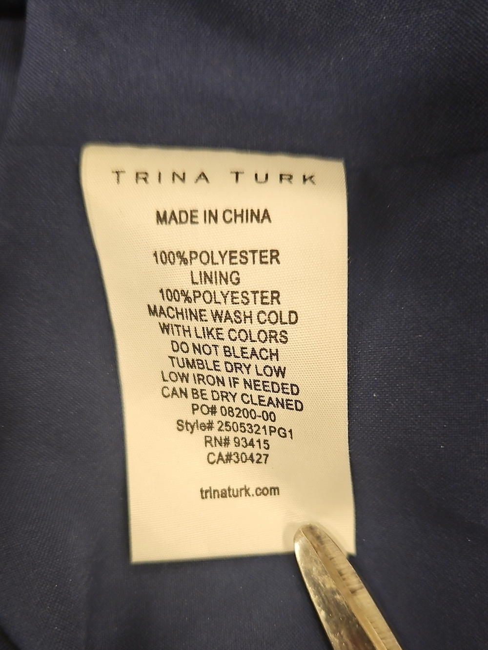 💕TRINA TURK💕 Hasil 2 Dress ~ TPM Teal Plum XL NWT - Picture 14 of 14